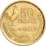 IV° République (1947-1958). 50 francs ... 