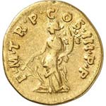 Trajan (98-99). Aureus, Rome. Av. IMP CAES ... 