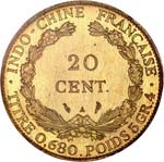 20 cent 1928, Paris, épreuve en laiton.  ... 
