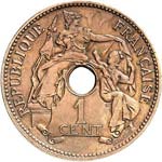 1 cent 1896, essai en bronze sans lettre ... 