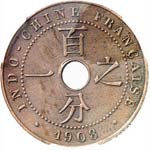 1 cent 1908, Piéfort en ... 