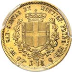 Victor Emmanuel II (1849-1861). 10 lire ... 