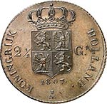 Louis-Napoléon (1806-1810). 2 1/2 gulden ... 