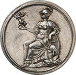 Christine (1632-1654). Médaille en argent, ... 