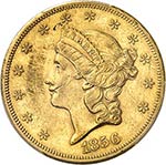 20 dollars Liberty 1856 ... 