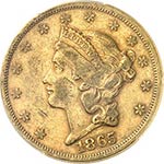 20 dollars Liberty 1865, ... 