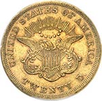 20 dollars Liberty 1865, Philadelphie Av. ... 