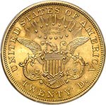 20 dollars Liberty 1875 S, San Francisco Av. ... 