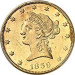10 dollars Liberty 1859, ... 
