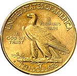 10 dollars Indien 1916, San Francisco Av. ... 