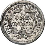 Dime « Liberty Seated » 1851 O, Nouvelle ... 