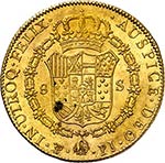 Charles IV (1788-1808). 8 escudos 1808 PTS, ... 