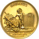 Frédéric V (1746-1766). Médaille en or, ... 