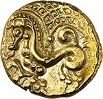 Parisii (60-40 av. J.C.). Statère d’or ... 