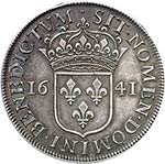 Louis XIII (1610-1643). Ecu 1641, essai en ... 