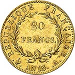Premier Empire (1804-1814). 20 francs an 13 ... 
