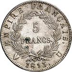 Premier Empire (1804-1814). 5 francs 1813 U, ... 