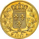 Louis XVIII (1814-1824). 5 francs 1817 A, ... 