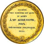 Louis XVIII (1814-1824). Médaille en or ... 