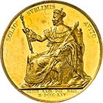 Charles X (1824-1830). Médaille en or 1825, ... 