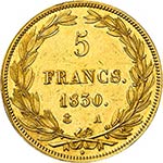 Louis Philippe (1830-1848). 5 francs 1830 A, ... 