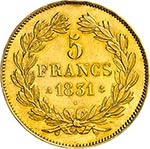 Louis Philippe (1830-1848). 5 francs type ... 