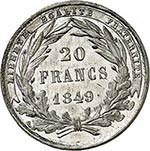 II° République (1848-1852). 20 francs ... 