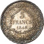 II° République (1848-1852). 5 francs 1848, ... 
