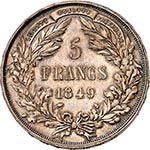 II° République (1848-1852). 5 francs 1849, ... 