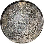 II° République (1848-1852). 2 francs 1849 ... 