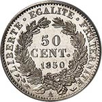 II° République (1848-1852). 50 centimes ... 