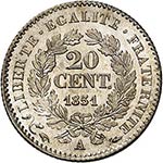 II° République (1848-1852). 20 centimes ... 