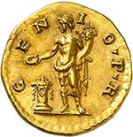 Hadrien (117-138). Aureus 134-138, Rome. Av. ... 