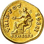 Aelius (136-138). Aureus 137, Rome. Av. ... 