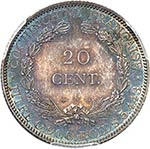 Cochinchine. 20 cent 1879, Paris, frappe de ... 