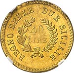 Naples, Joachim Murat (1808-1815). 40 lire ... 
