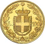 Umberto Ier (1878-1900). 100 lire 1883 R, ... 