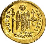 Justin et Justinien (527). Solidus, ... 