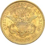20 dollars Liberty 1867, Philadelphie. Av. ... 