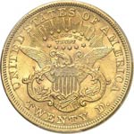20 dollars Liberty 1868 S, San Francisco. ... 