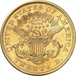 20 dollars Liberty 1872, Philadelphie. Av. ... 
