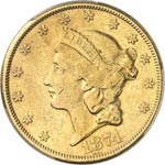 20 dollars Liberty 1874 ... 