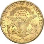 20 dollars Liberty 1882 CC, Carson city. Av. ... 