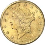 20 dollars Liberty 1884 ... 