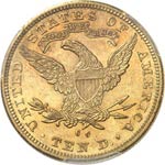 10 dollars Liberty 1883 CC, Carson City. Av. ... 