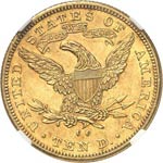 10 dollars Liberty 1891 CC, Carson City. Av. ... 
