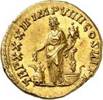 Marc Aurèle (161-180). Aureus 178, Rome. ... 