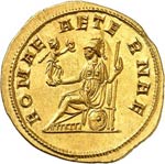 Tacite (275-276). Aureus Ticinum. Av. Buste ... 