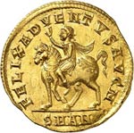 Constantin II (337-350). Médaillon en or de ... 