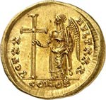 Théodose II (402-450). Solidus, 423-424 ... 